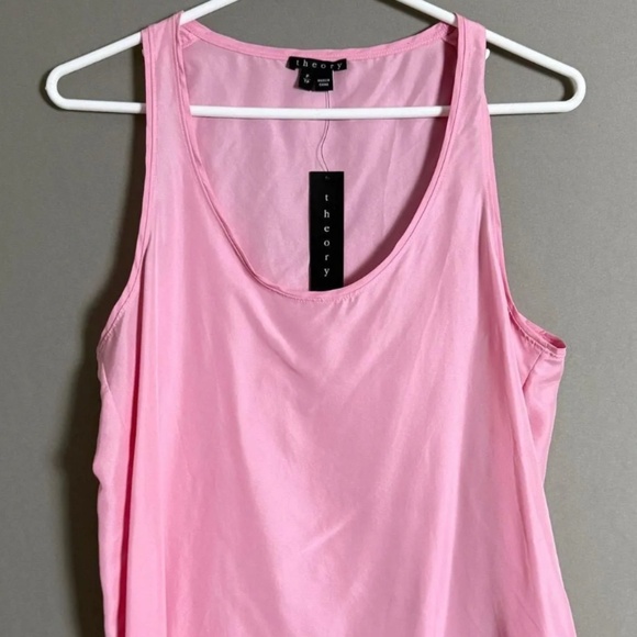 Theory 100% silk pink tank top camisole - Picture 1 of 9
